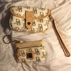 Dooney & Bourke 1975 DB Signature Wristlet